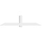 Ekena Millwork Eugene Architectural Grade PVC Gable Bracket, 96"W x 24"H x 6"D x 6"F, 6/12 Pitch GBP096X24X0606EUG00 - alternate 4